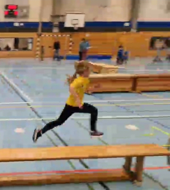 Erika in the competition